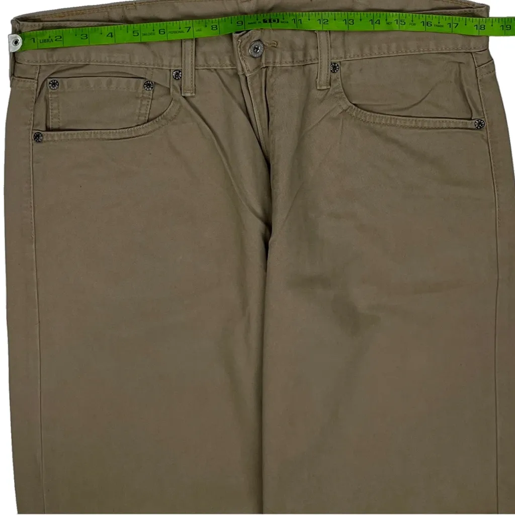 Levis 505 Chinos - 36W 30L Beige Cotton - Image 8