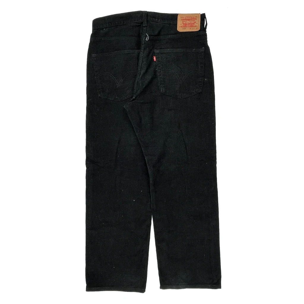 Levis 569 Cord Pants - 34″ Waist Black Cotton