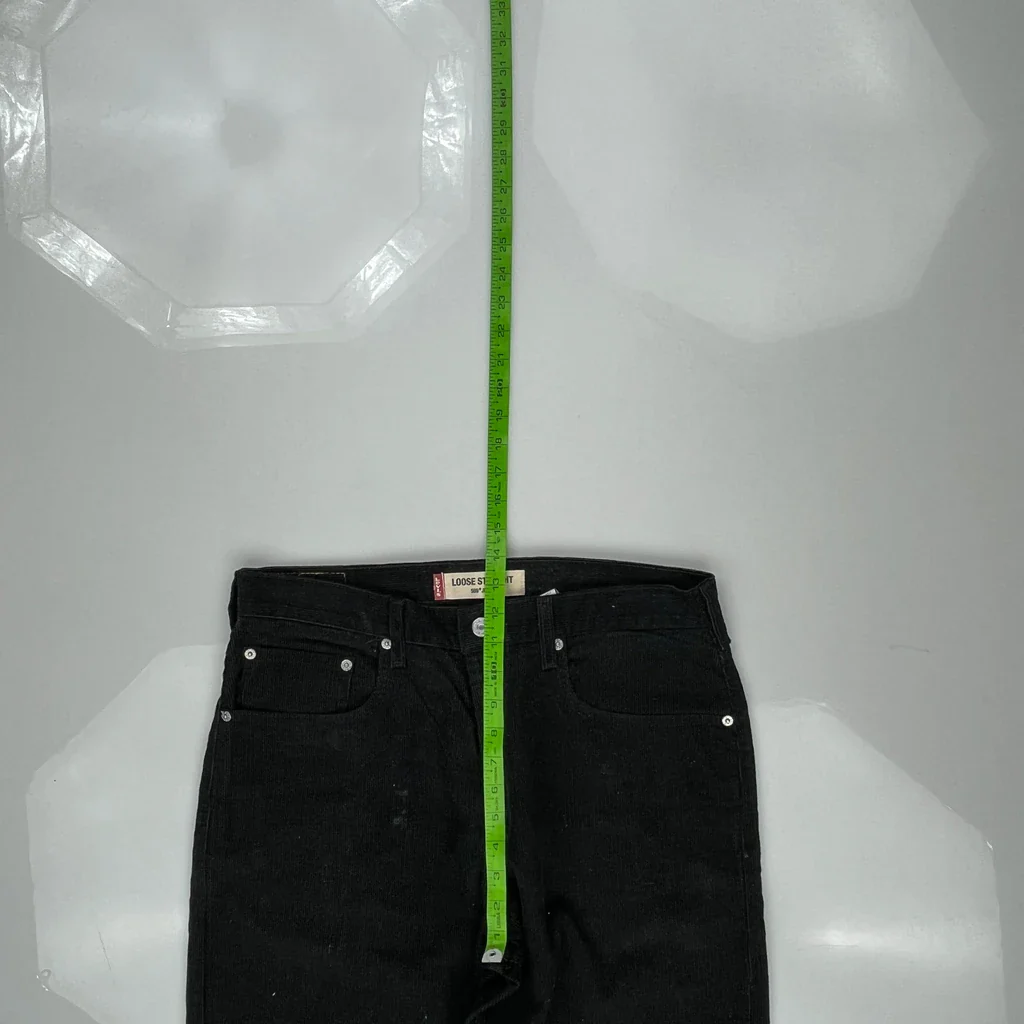 Levis 569 Cord Pants - 34″ Waist Black Cotton - Image 4