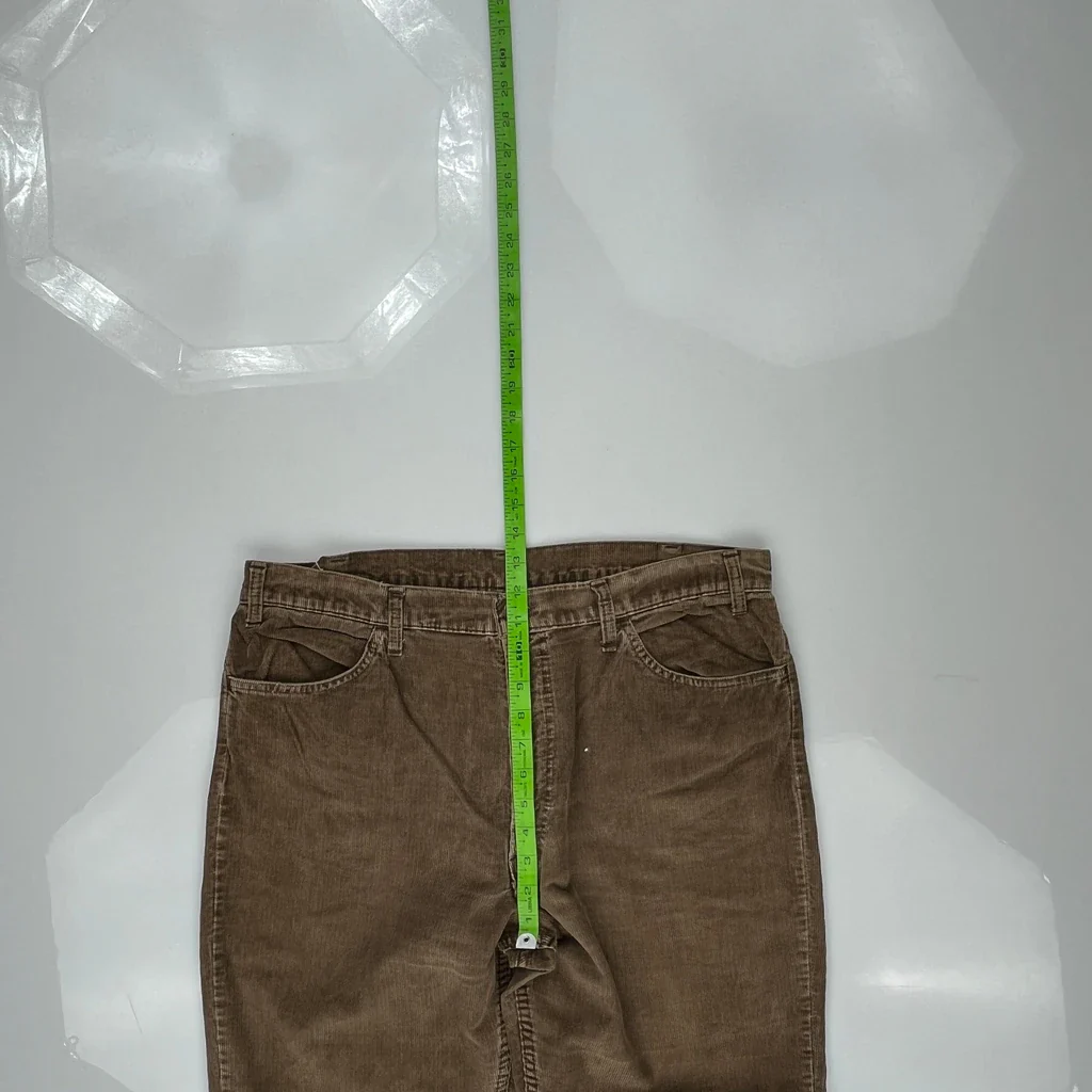 Levis Boot Cut Cord Pants - 36″ Waist Brown Corduroy - Image 4