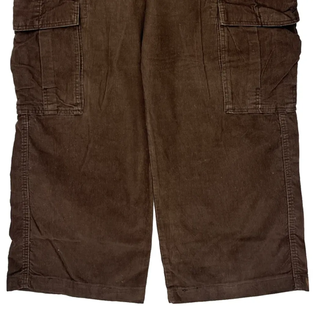 Levis Baggy Cargo Cord Pants - 38″ Waist Brown Cotton - Image 10