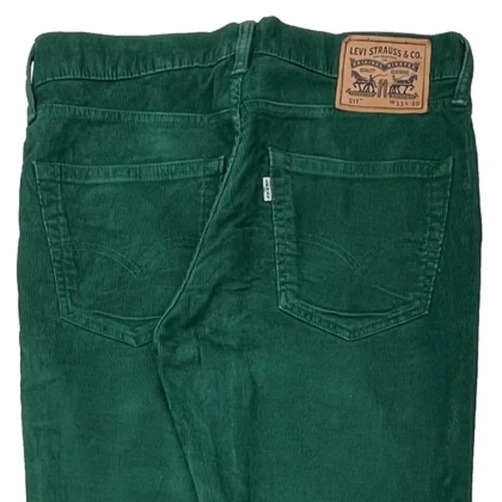 Levis Cord Pants - 36″ Waist Green Cotton - Image 8