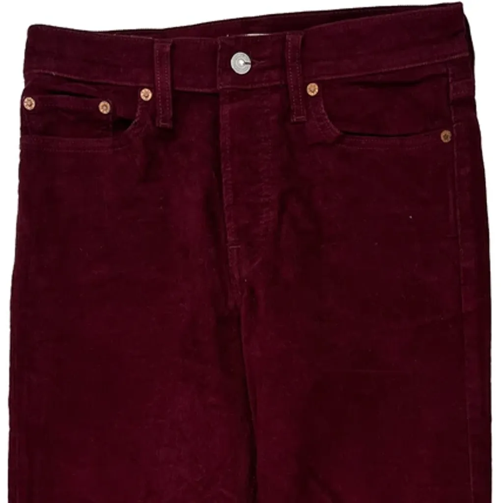 Levis Cord Pants - 28″ Waist Burgundy Corduroy - Image 10