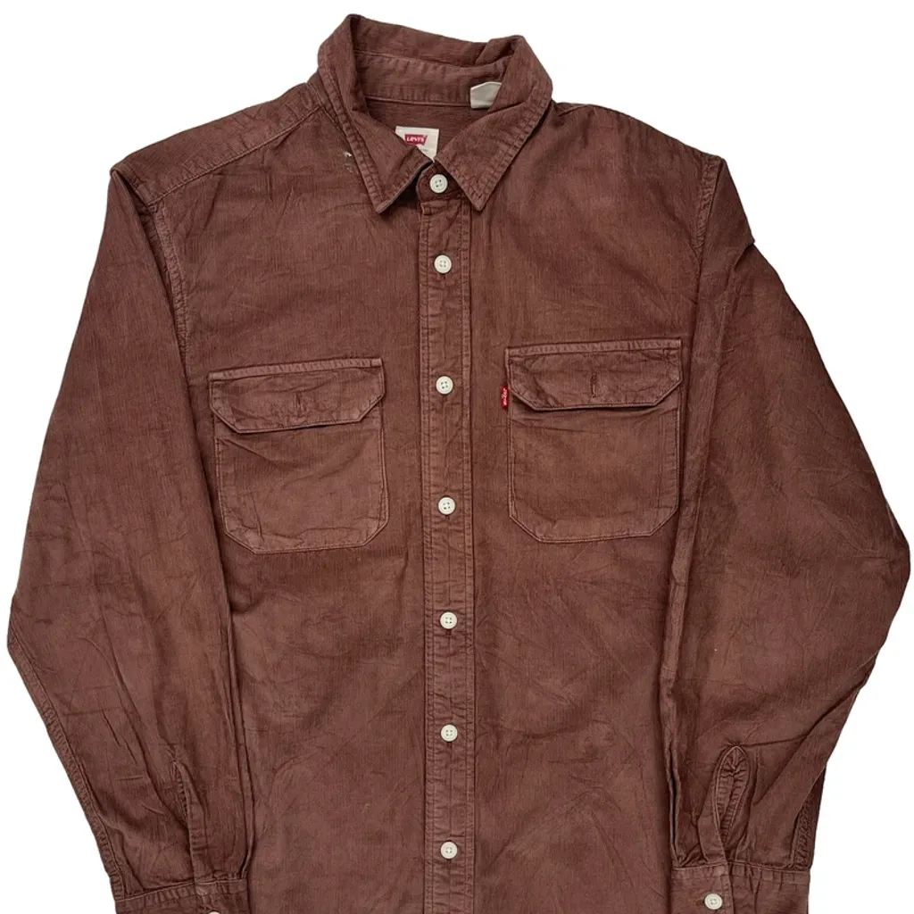 Levis Cord Shirt - Small Brown Cotton - Image 5