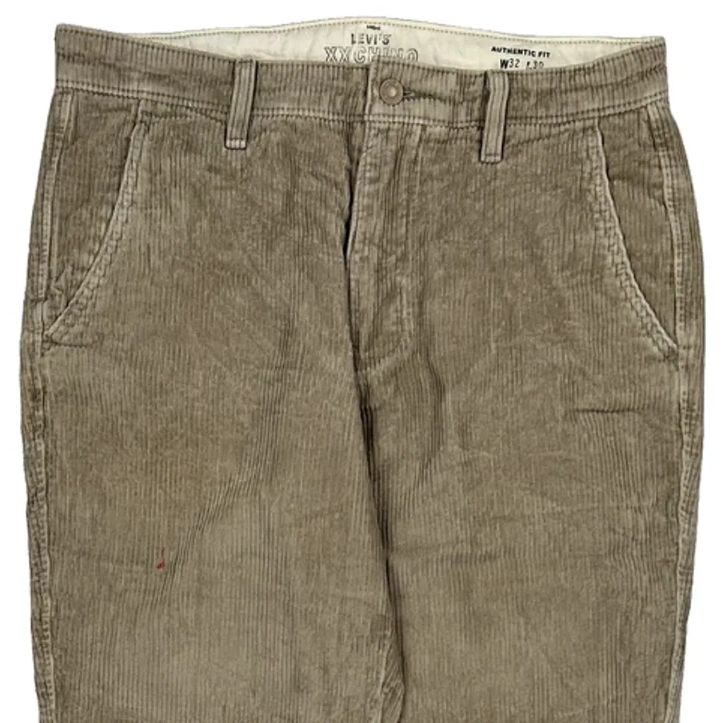 Levis Cord Trousers - 32″ Waist Beige Cotton - Image 10