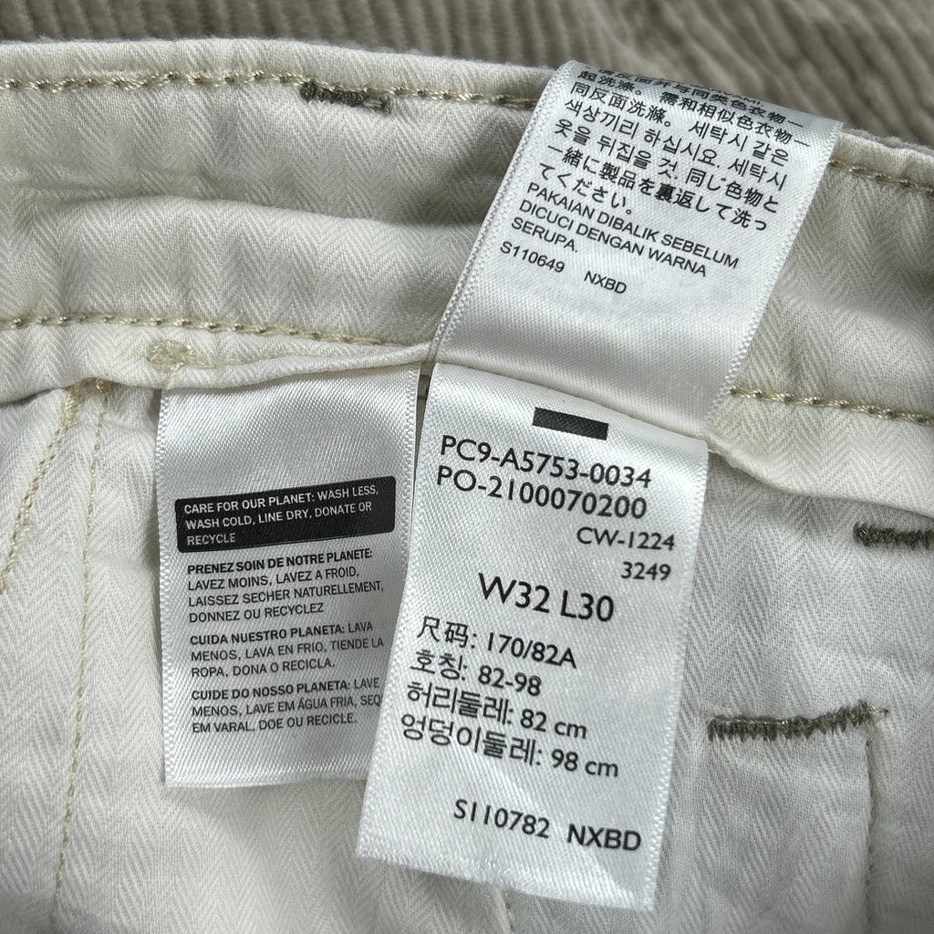 Levis Cord Trousers - 32″ Waist Beige Cotton - Image 6
