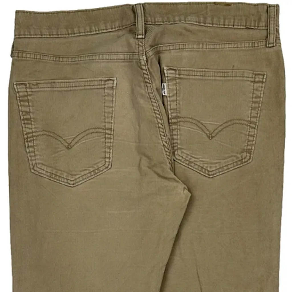 Levis Cord Trousers - 33″ Waist Beige Cotton - Image 7