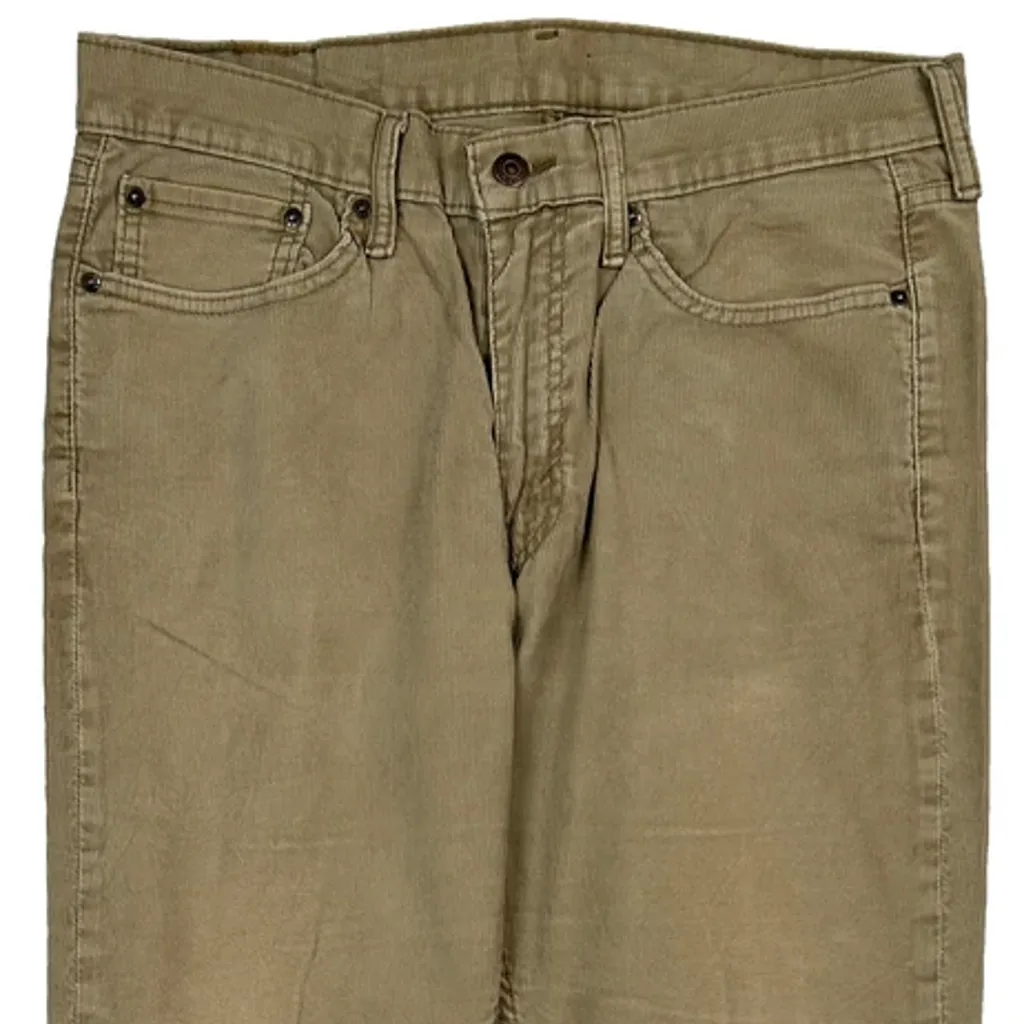 Levis Cord Trousers - 33″ Waist Beige Cotton - Image 9