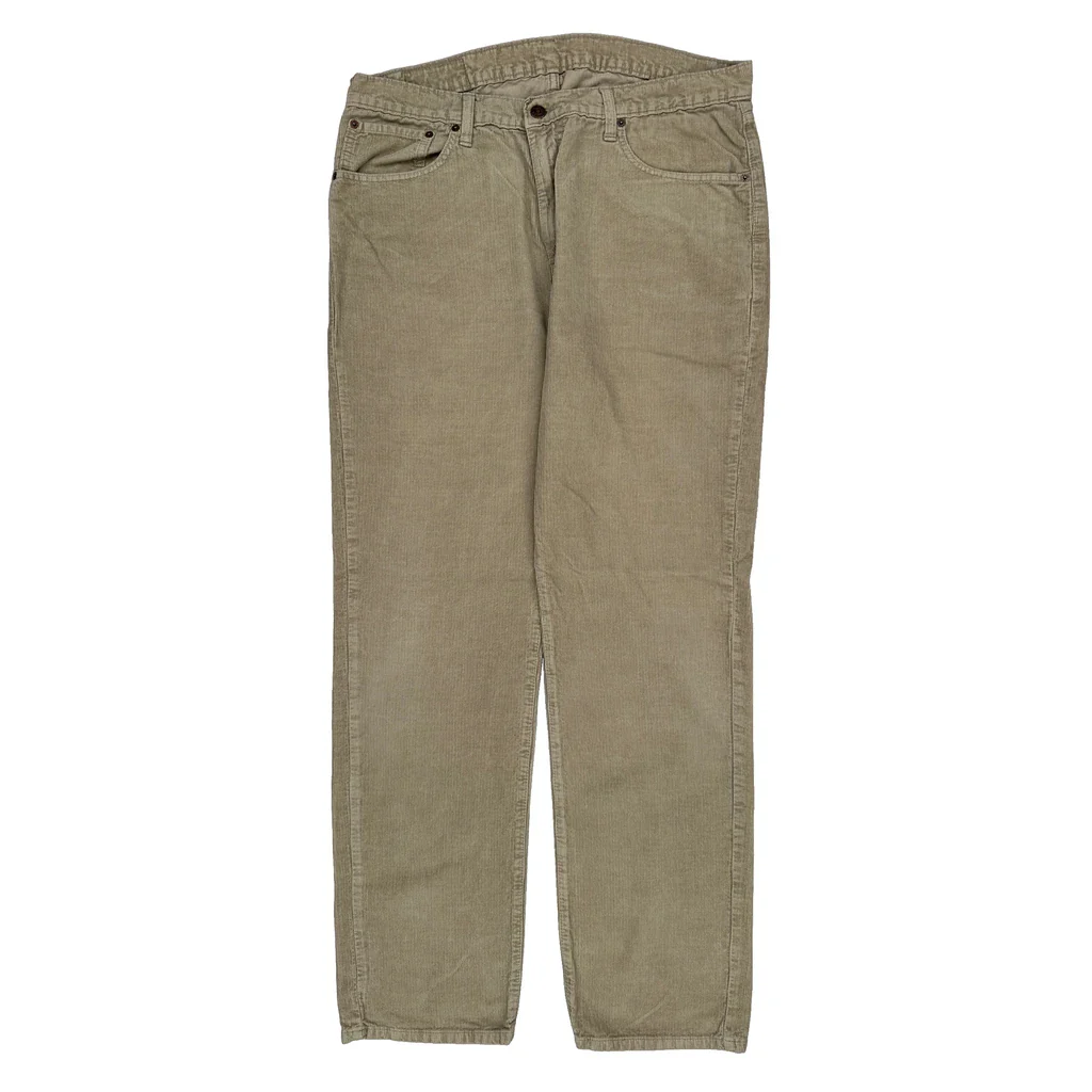 Levis Cord Trousers - 36″ Waist Beige Cotton - Image 2
