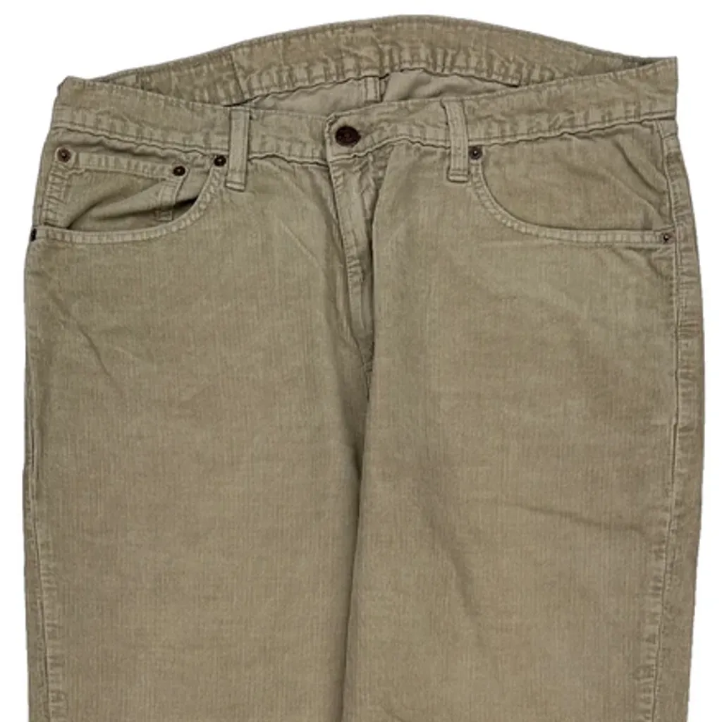 Levis Cord Trousers - 36″ Waist Beige Cotton - Image 9