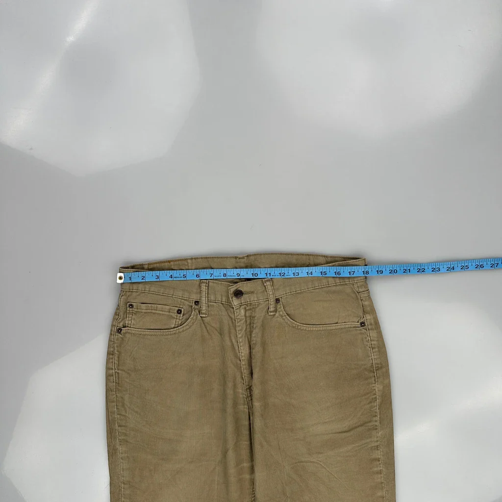 Levis Cord Trousers - 36″ Waist Beige Cotton - Image 3