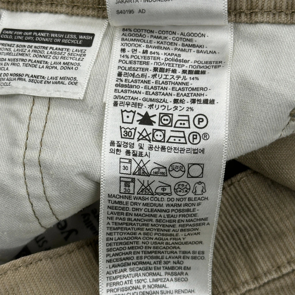 Levis Cord Trousers - 36″ Waist Beige Cotton - Image 6