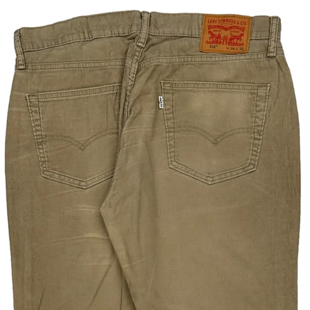 Levis Cord Trousers - 36″ Waist Beige Cotton - Image 7