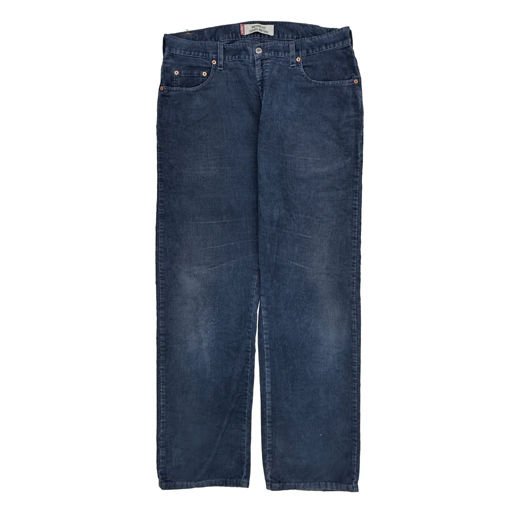 Levis Cord Trousers - 36″ Waist Blue Corduroy - Image 2