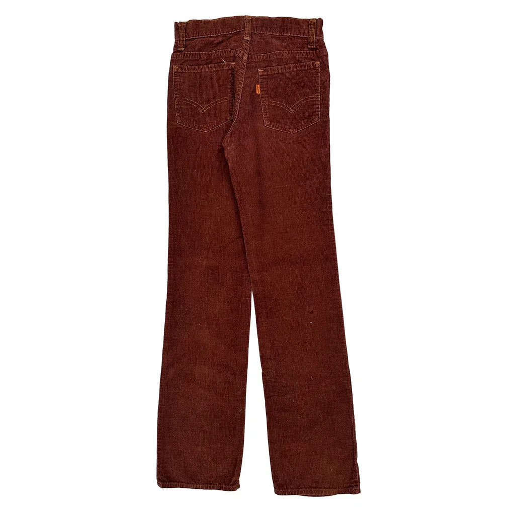 Levis Cord Trousers - 26″ Waist Brown Corduroy