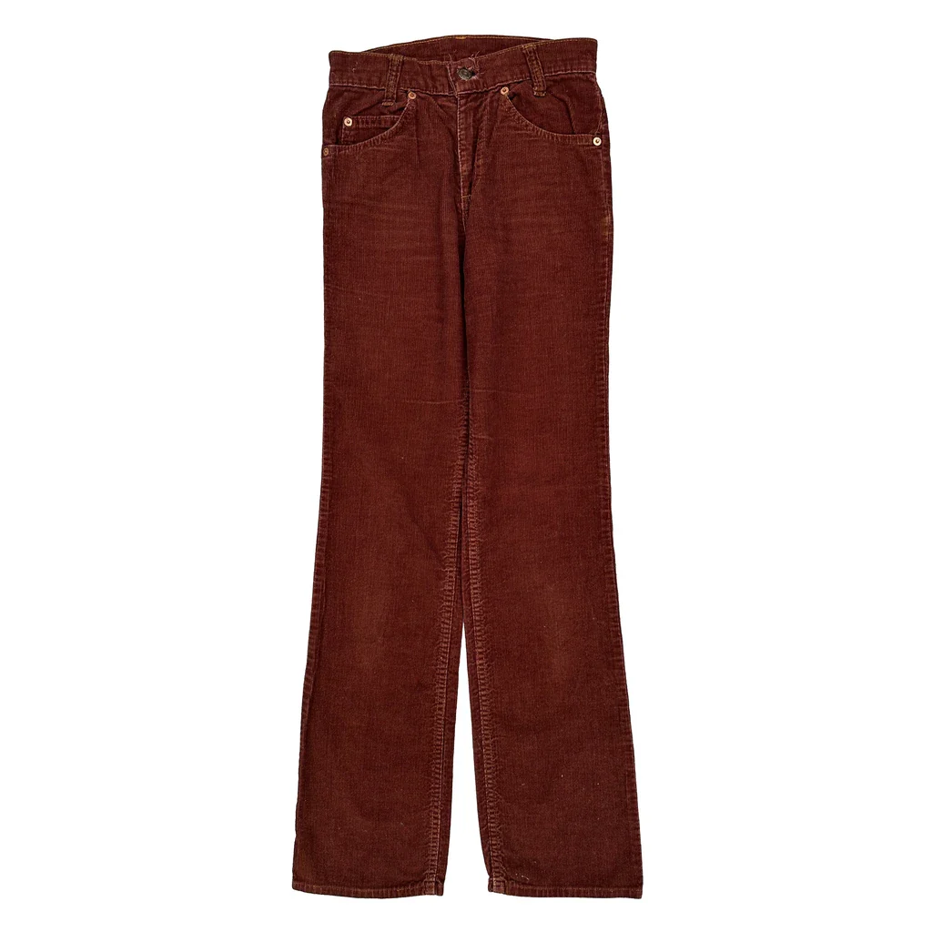 Levis Cord Trousers - 26″ Waist Brown Corduroy - Image 2