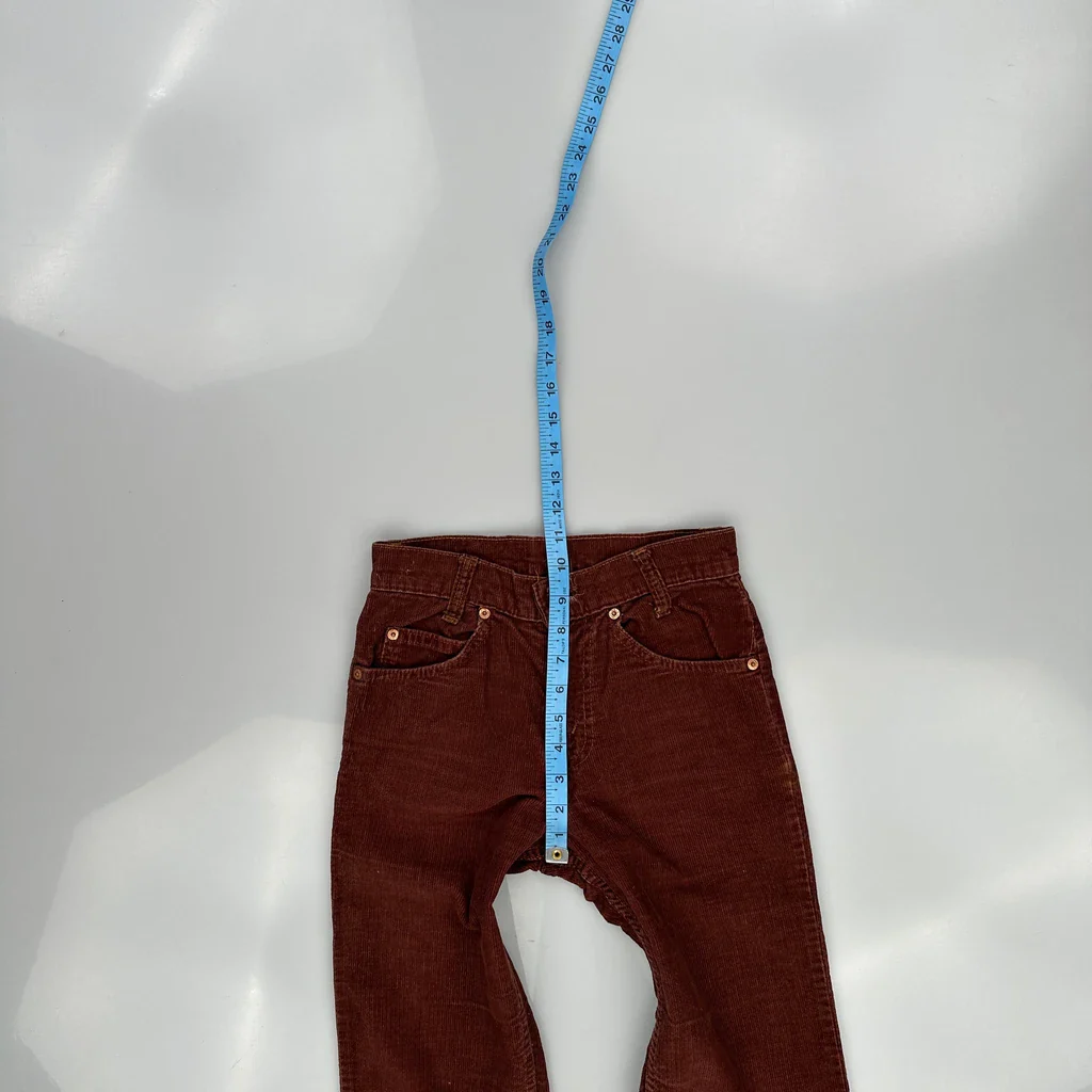 Levis Cord Trousers - 26″ Waist Brown Corduroy - Image 4