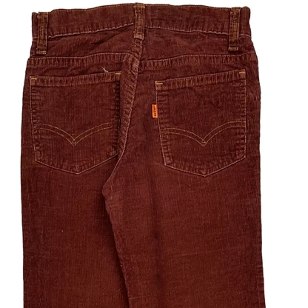 Levis Cord Trousers - 26″ Waist Brown Corduroy - Image 7
