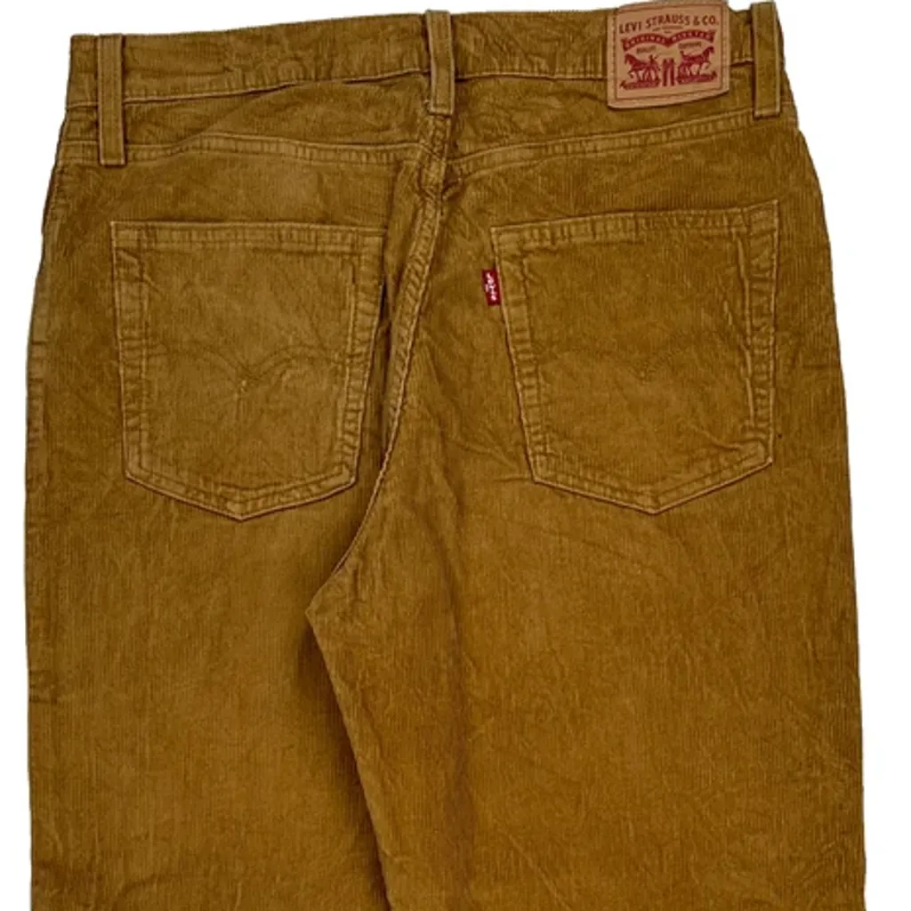 Levis Baggy Cord Trousers - 32″ Waist Brown Cotton - Image 8