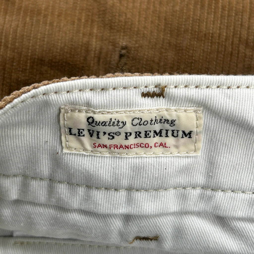 Levis Cord Trousers - 32″ Waist Brown Corduroy - Image 6