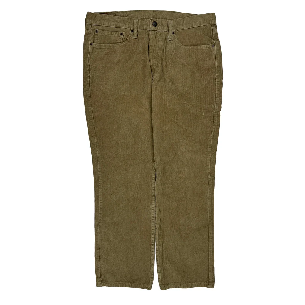 Levis Cord Trousers - 36″ Waist Brown Cotton - Image 2