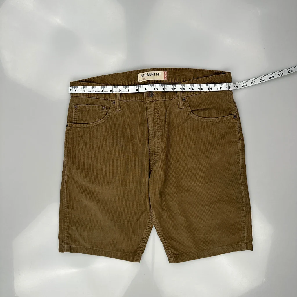 Levis Cord Trousers - 36″ Waist Brown Corduroy - Image 3