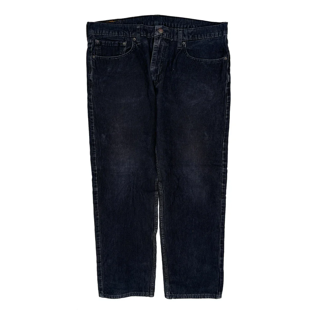 Levis Cord Trousers - 38″ Waist Dark Wash Cotton - Image 2