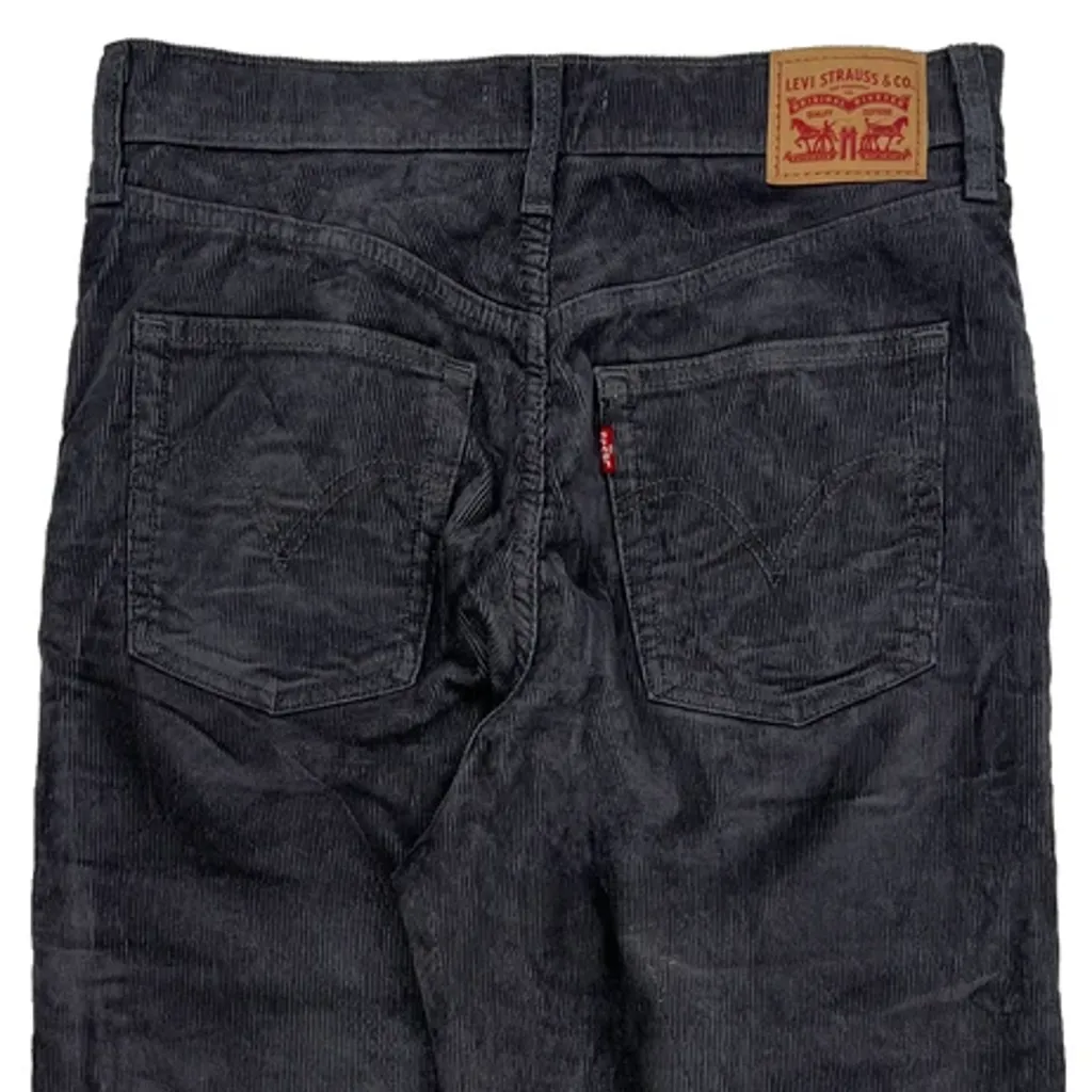 Levis Cord Trousers - 32″ Waist Grey Cotton - Image 8