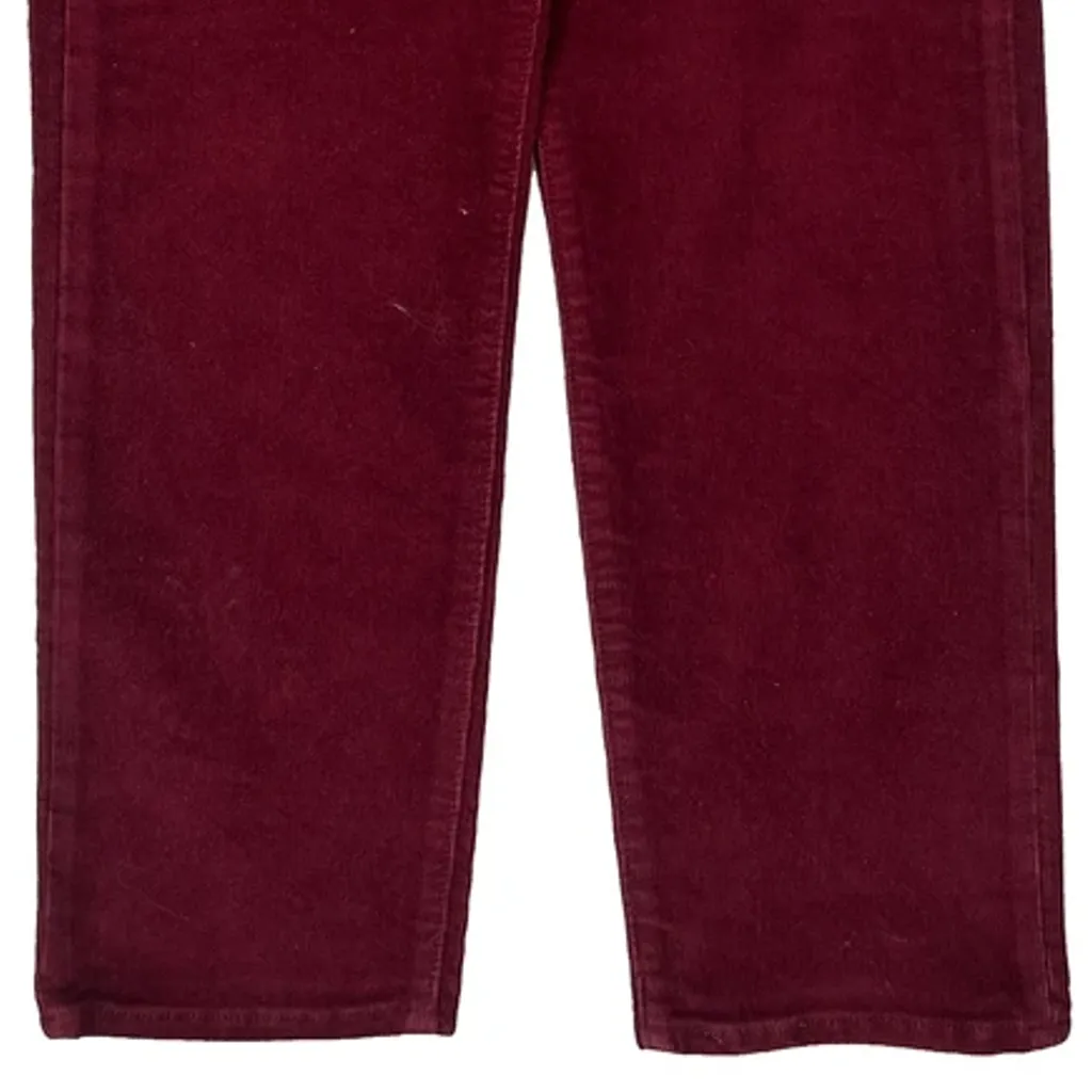 Levis Cord Trousers - 26″ Waist Burgundy Corduroy - Image 8