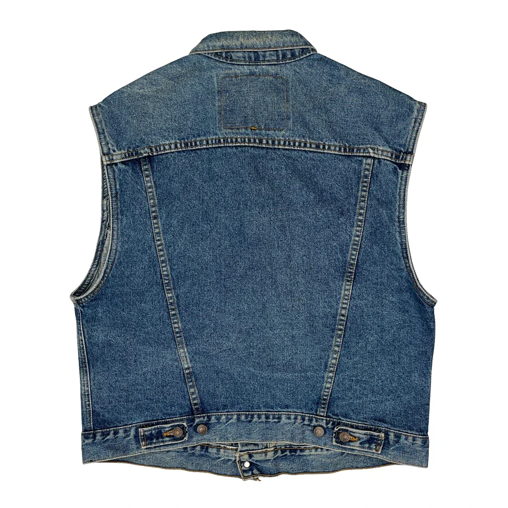 Levis Denim Gilet - Large Blue Denim - Image 2