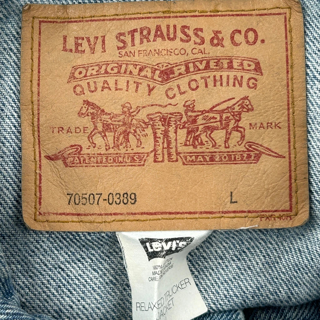 Levis Denim Jacket - Large Blue Denim - Image 3