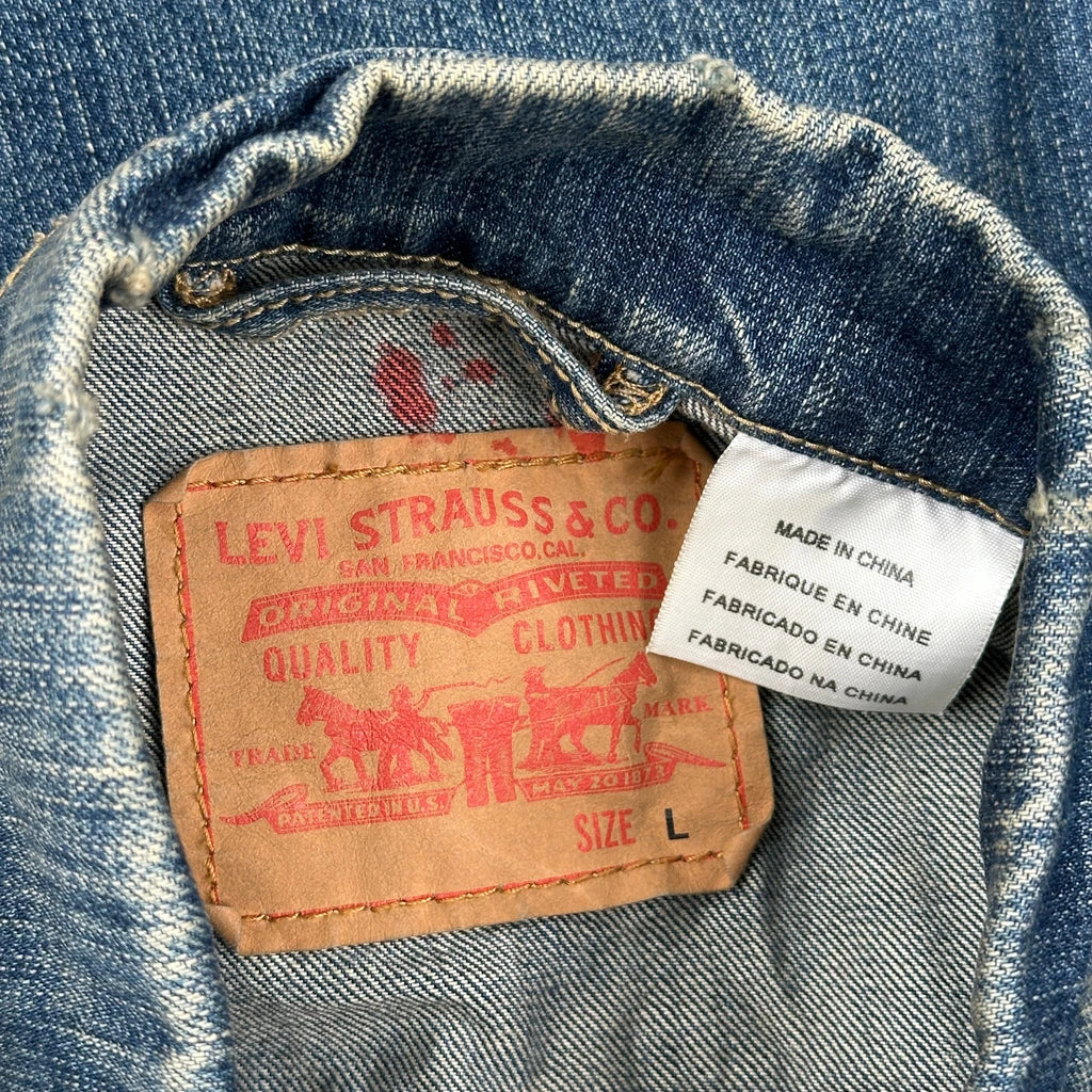 Levis Denim Jacket - Large Blue Denim - Image 3