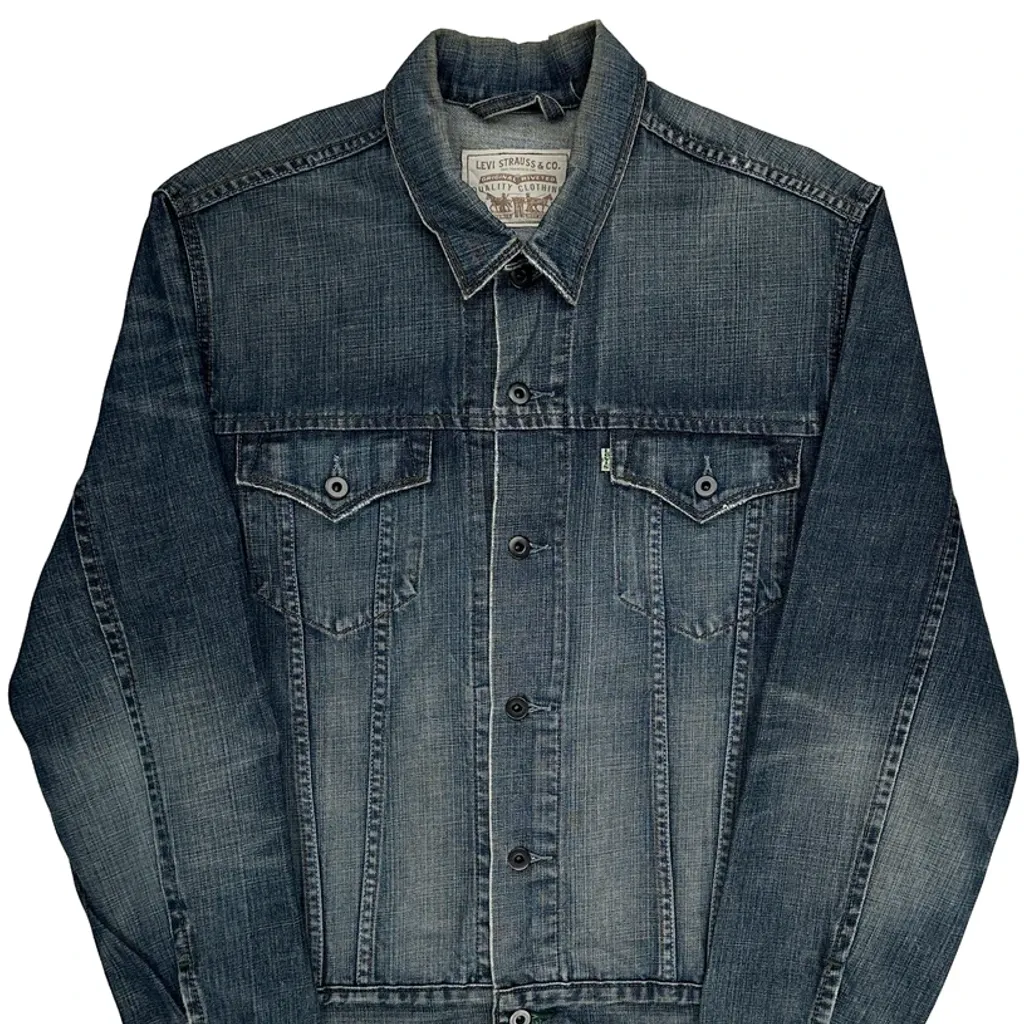 Levis Denim Jacket - Large Blue Cotton - Image 4