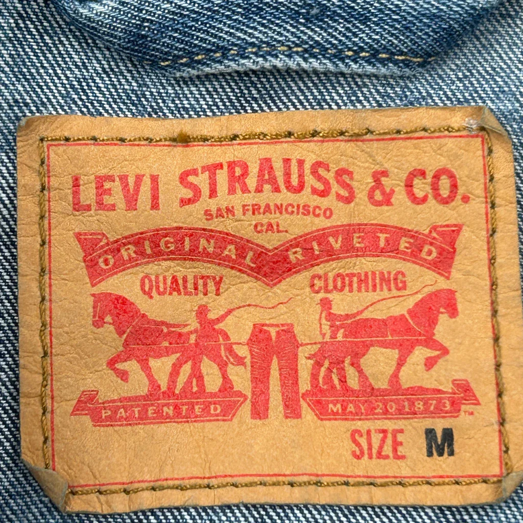 Levis Denim Jacket - Medium Blue Denim - Image 3