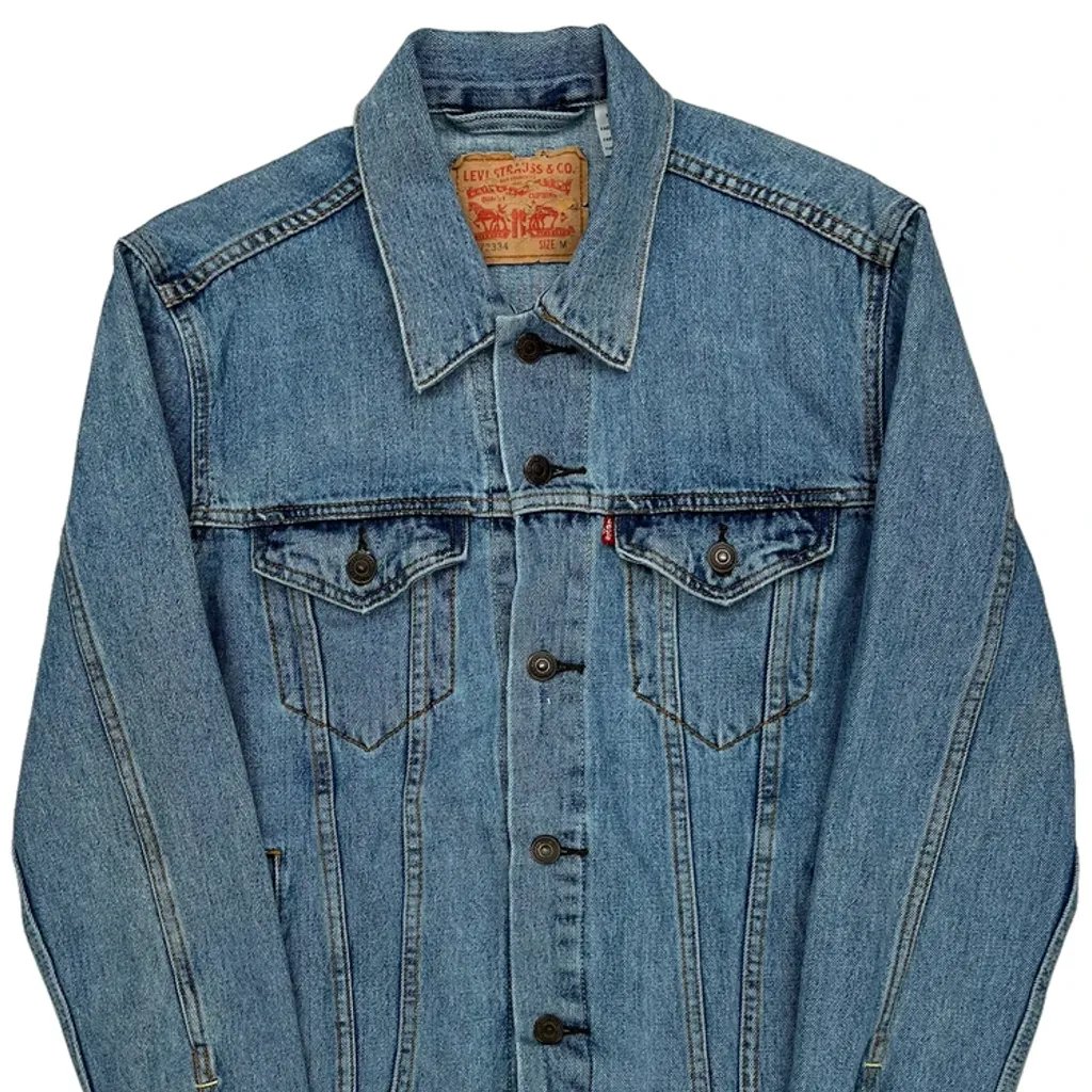 Levis Denim Jacket - Medium Blue Denim - Image 4