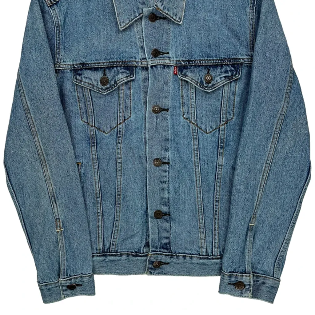 Levis Denim Jacket - Medium Blue Denim - Image 5