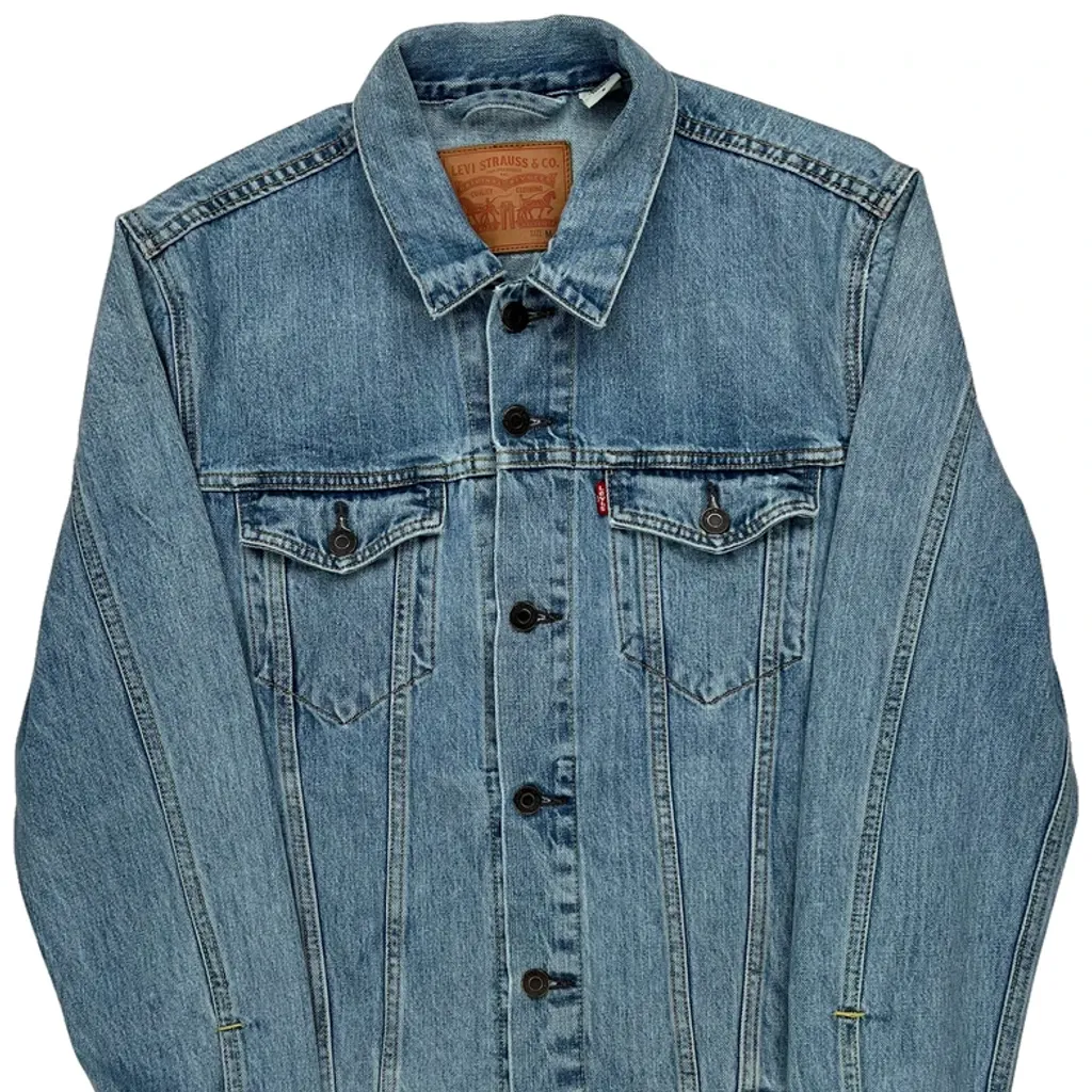 Levis Denim Jacket - Medium Blue Denim - Image 4
