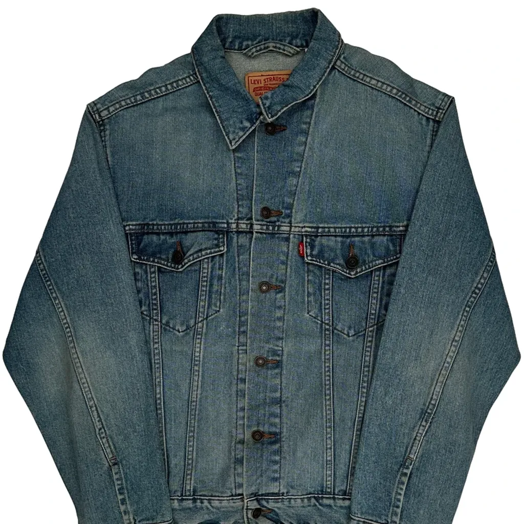 Levis Denim Jacket - Medium Blue Cotton - Image 4