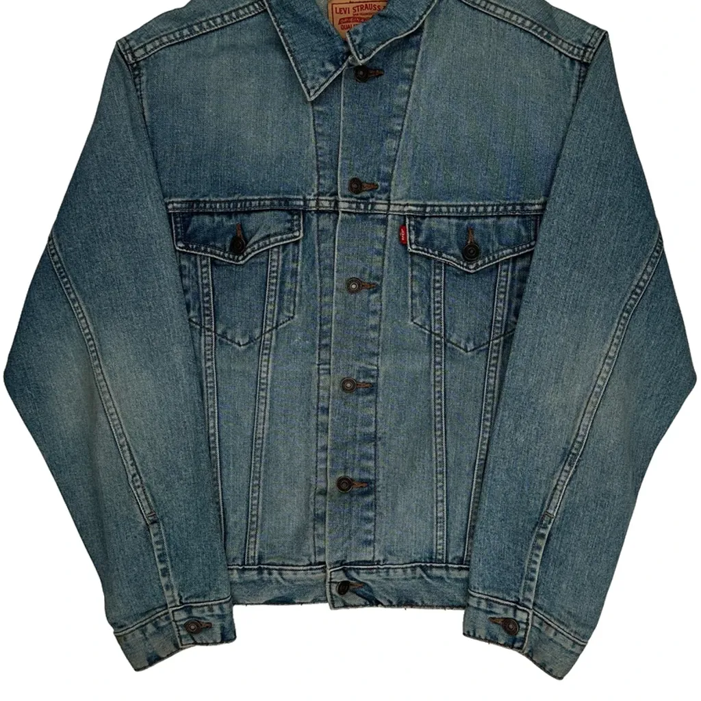 Levis Denim Jacket - Medium Blue Cotton - Image 5