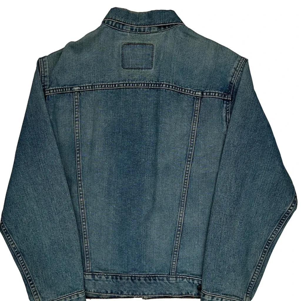 Levis Denim Jacket - Medium Blue Cotton - Image 6