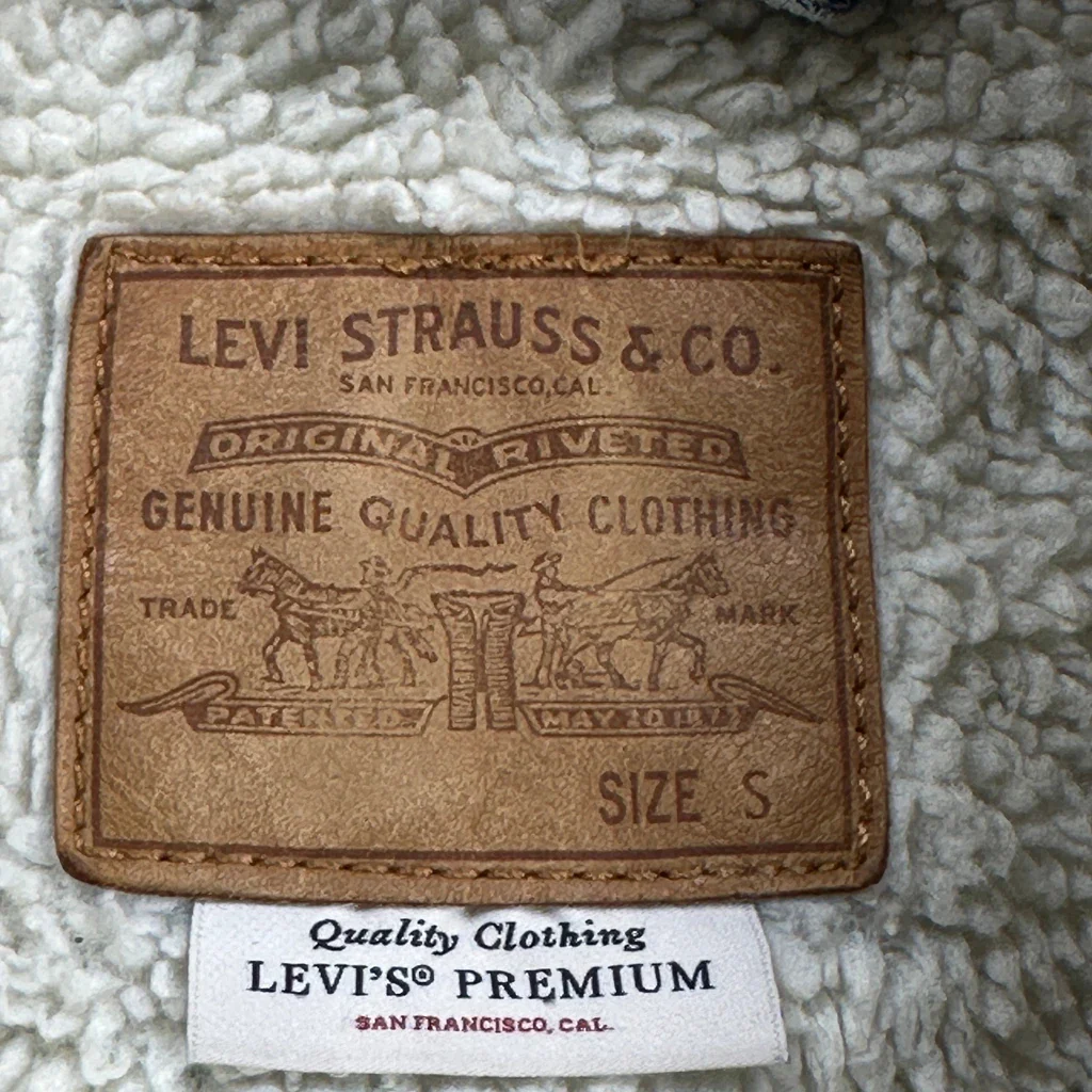 Levis Denim Jacket - Small Blue Cotton - Image 3