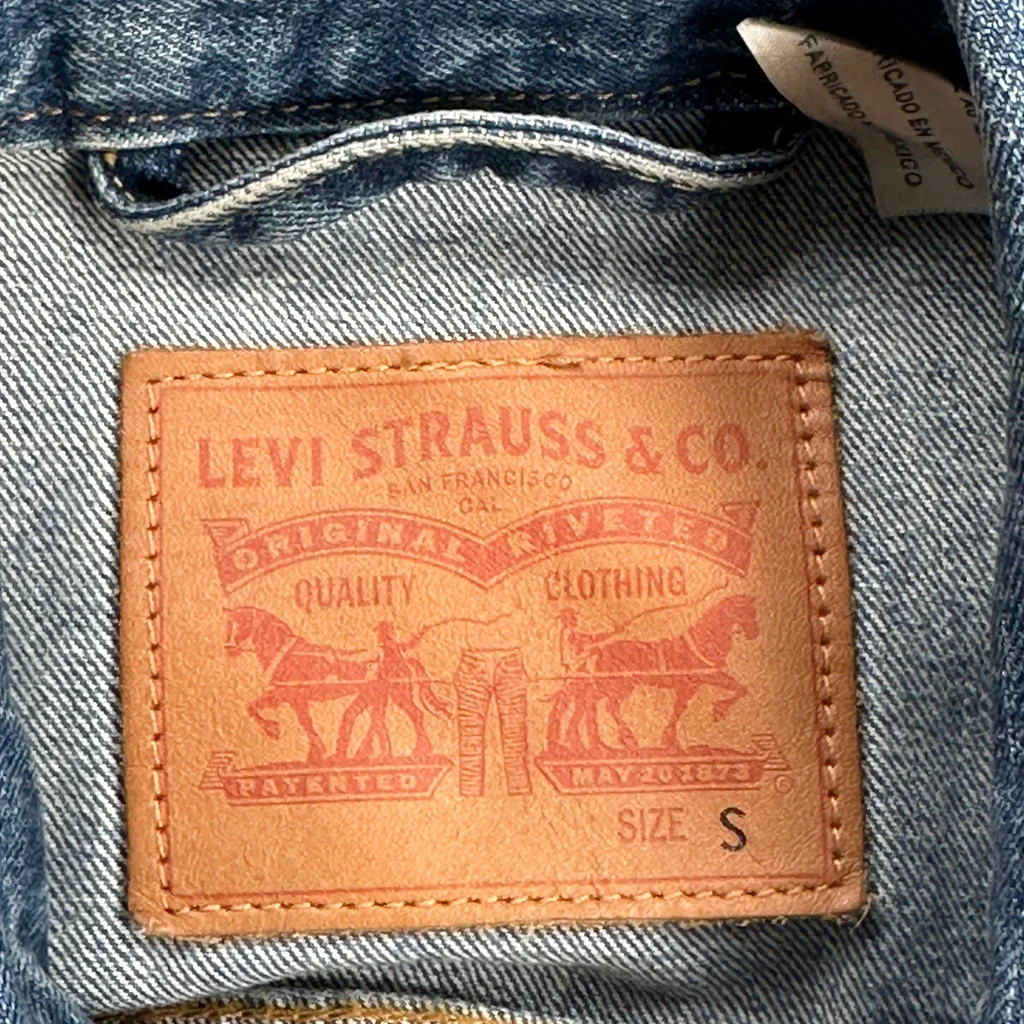 Levis Denim Jacket - Small Blue Denim - Image 3