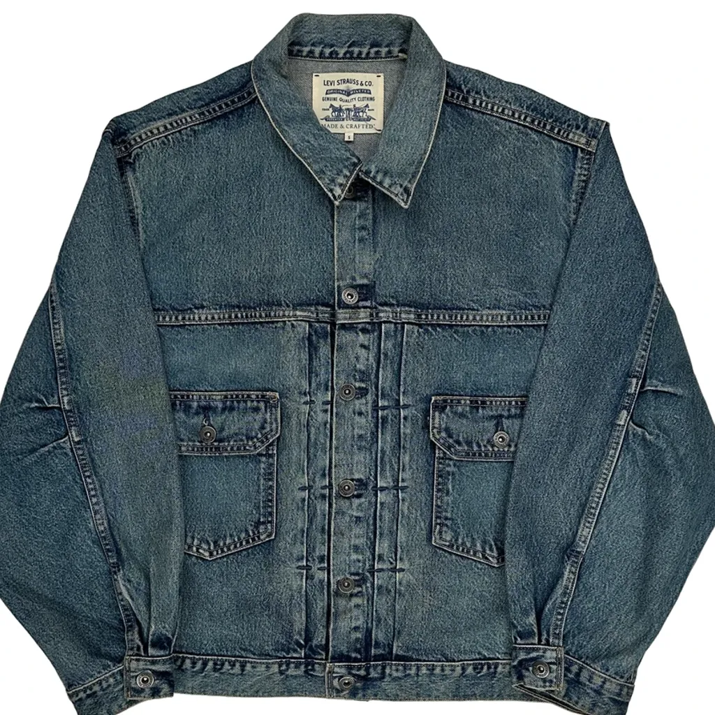 Levis Denim Jacket - Small Blue Denim - Image 4