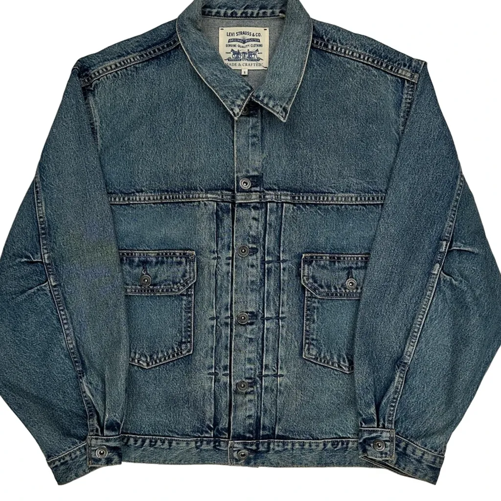 Levis Denim Jacket - Small Blue Denim - Image 5