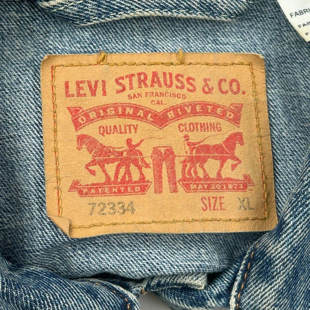 Levis Denim Jacket - XL Blue Denim - Image 3