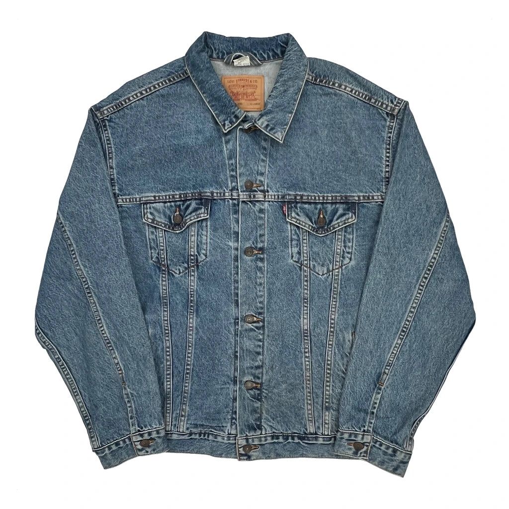 Levis Graphic Denim Jacket - XL Blue Cotton
