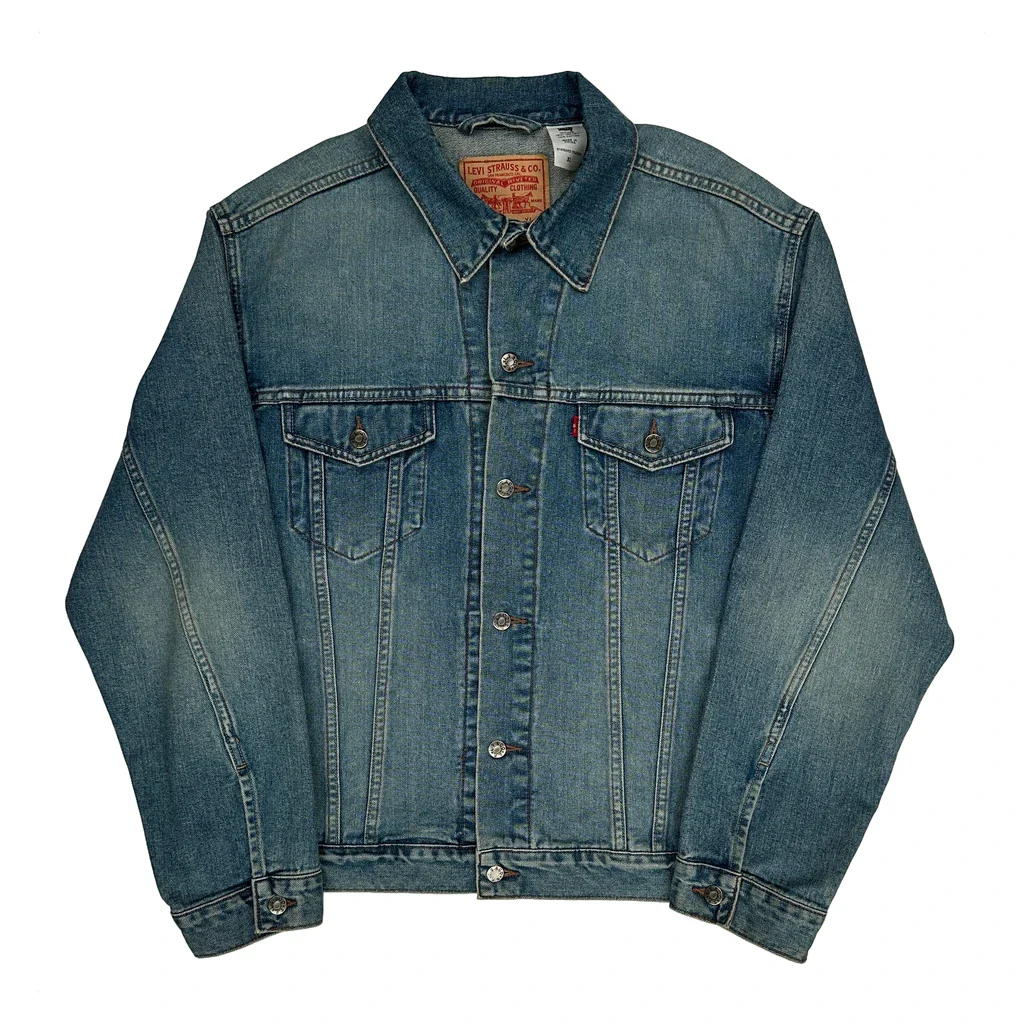 Levis Denim Jacket - XL Blue Cotton
