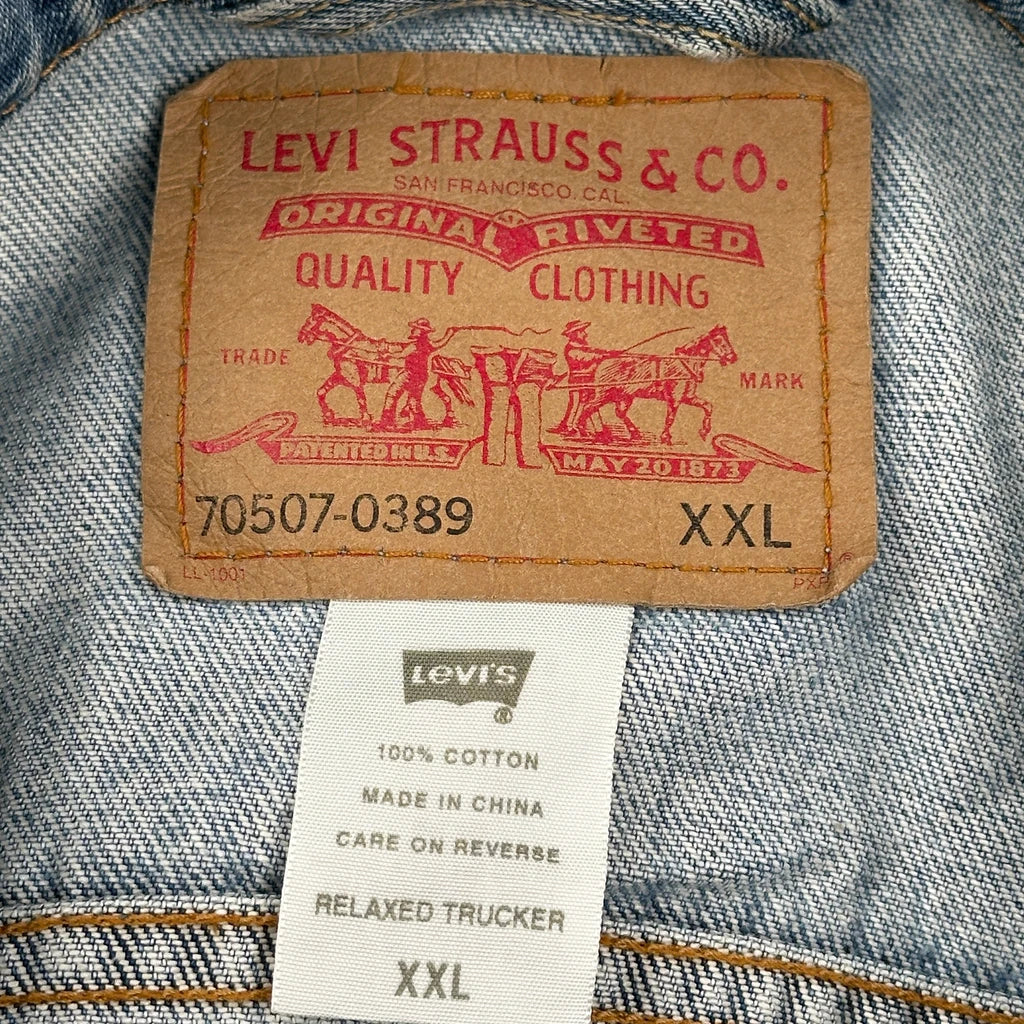 Levis Denim Jacket - 2XL Blue Cotton - Image 3