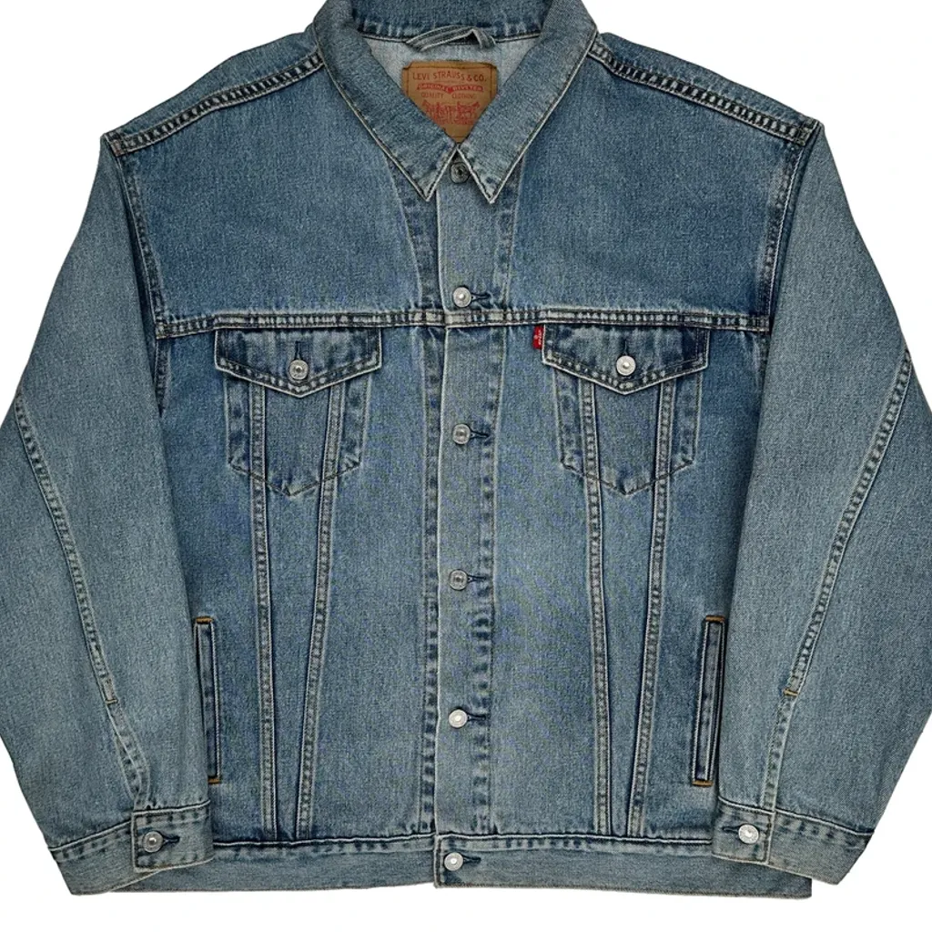 Levis Denim Jacket - 2XL Blue Cotton - Image 4