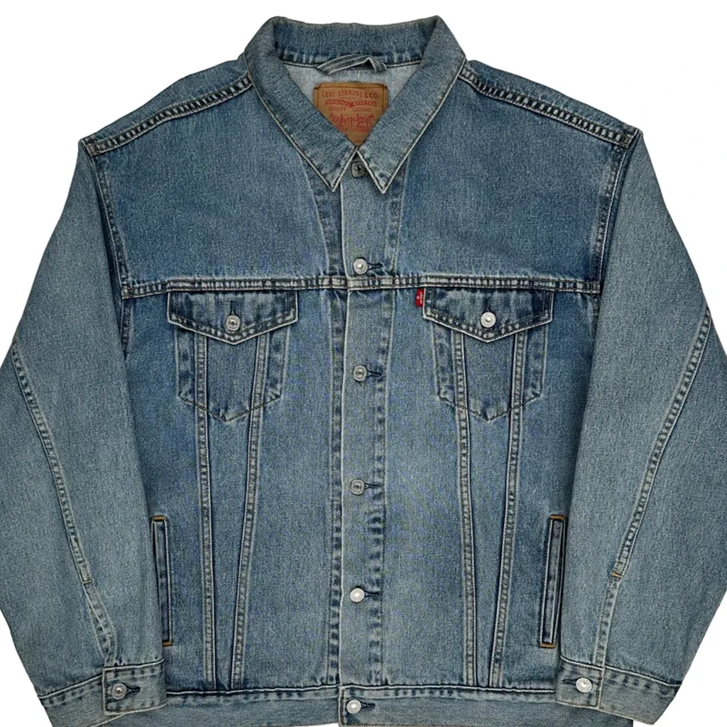 Levis Denim Jacket - 2XL Blue Cotton - Image 5